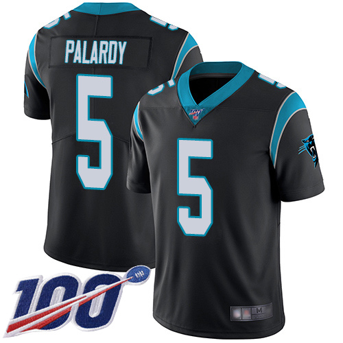 Carolina Panthers Limited Black Men Michael Palardy Home Jersey NFL Football #5 100th Season Vapor Untouchable->nfl t-shirts->Sports Accessory